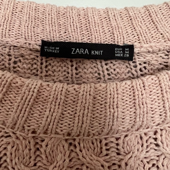 ZARA Cable Knit Sweater w/ Side Zippers - Picture 5 of 5
